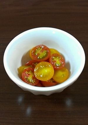 ミニトマトのわさび醤油和え♡-レシピのメイン写真