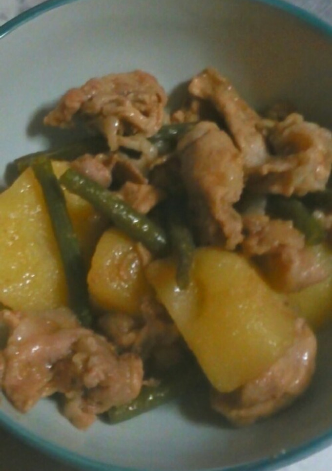 豚肉とじゃがいもの煮物-レシピのメイン写真