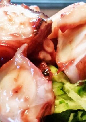 簡単!冷製タコの梅肉カルパッチョ-レシピのメイン写真