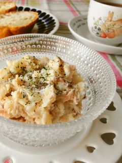 鯖の水煮缶とじゃがいものサラダ-レシピのメイン写真