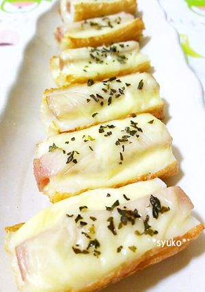 お弁当に♪スパムin竹輪のマヨチーズ焼き-レシピのメイン写真
