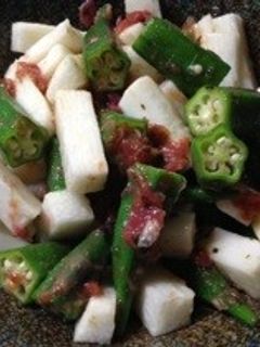 オクラと長芋の梅肉和え-レシピのメイン写真