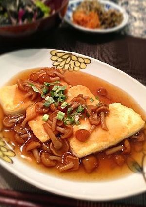 ヘルシー☆豆腐のトロ～リなめこあんかけ-レシピのメイン写真