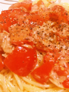トマトの冷製パスタ-レシピのメイン写真