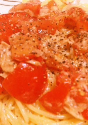 トマトの冷製パスタ-レシピのメイン写真