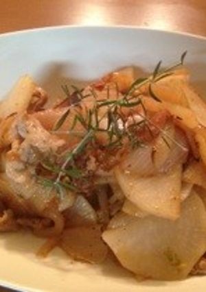 大根と豚肉のサッパリ梅炒め-レシピのメイン写真