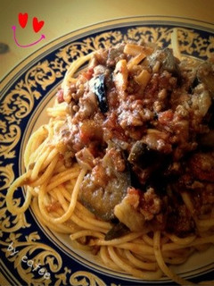 簡単♥茄子とひき肉のトマトソースパスタ-レシピのメイン写真