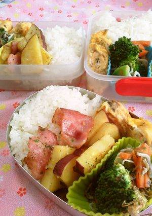 さつまいもとベーコンのチーズ味☆お弁当に-レシピのメイン写真