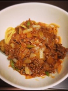 簡単ミートソースパスタ-レシピのメイン写真
