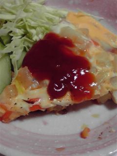我が家の簡単野菜たっぷりオムレツ♪-レシピのメイン写真
