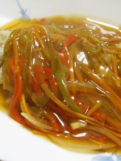 鯵の甘酢あんかけ♪とても簡単よ♪-レシピのメイン写真