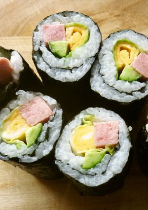 SPAMで巻き寿司-レシピのメイン写真