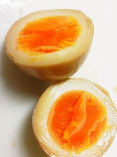 簡単☆昆布つゆ(麺つゆ)で煮卵風味付け卵-レシピのメイン写真