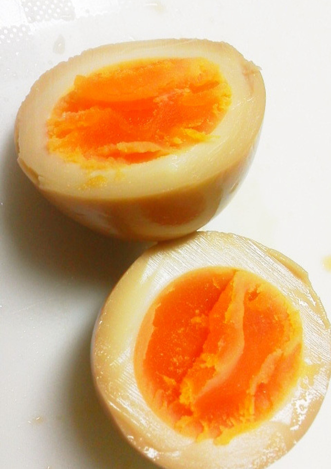 簡単☆昆布つゆ（麺つゆ）で煮卵風味付け卵-レシピのメイン写真