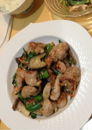 20130805豚肉とナスの味噌炒め-レシピのメイン写真