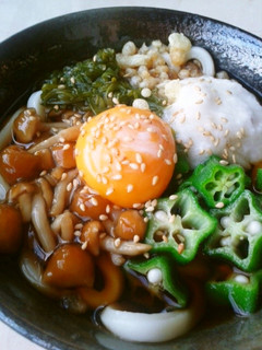 夏にぴったりネバネバうどん-レシピのメイン写真