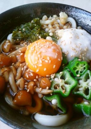 夏にぴったりネバネバうどん-レシピのメイン写真