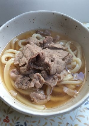 甘めな肉うどん。鍋1つで◎-レシピのメイン写真