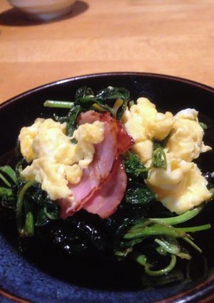モロヘイヤの醤油バター炒め-レシピのメイン写真