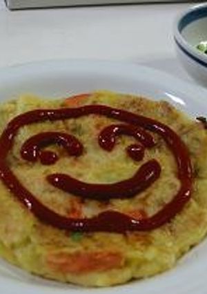 野菜たっぷり☆洋風お好み焼き（卵、小麦、牛乳、大豆不使用）-レシピのメイン写真