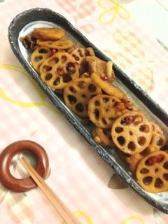 レンコンの黒酢炒め-レシピのメイン写真