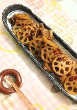 レンコンの黒酢炒め-レシピのメイン写真