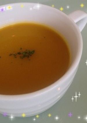 ノンオイル☆簡単カボチャの冷製スープ-レシピのメイン写真
