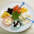 パンとフルーツのヨーグルトフォンデュ