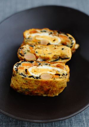 リメイク！ひじきの煮物の玉子焼き-レシピのメイン写真
