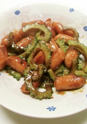 焼き肉のタレ✿ウインナー☆ゴーヤ-レシピのメイン写真