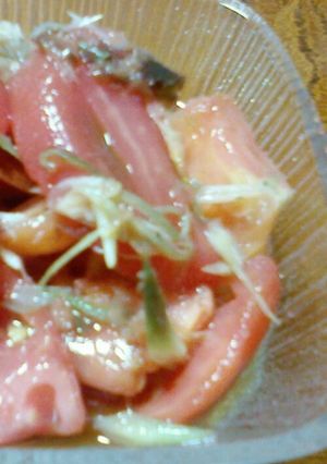 超簡単！トマトと茗荷の和え物-レシピのメイン写真