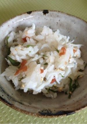 食欲そそる「梅ご飯」-レシピのメイン写真