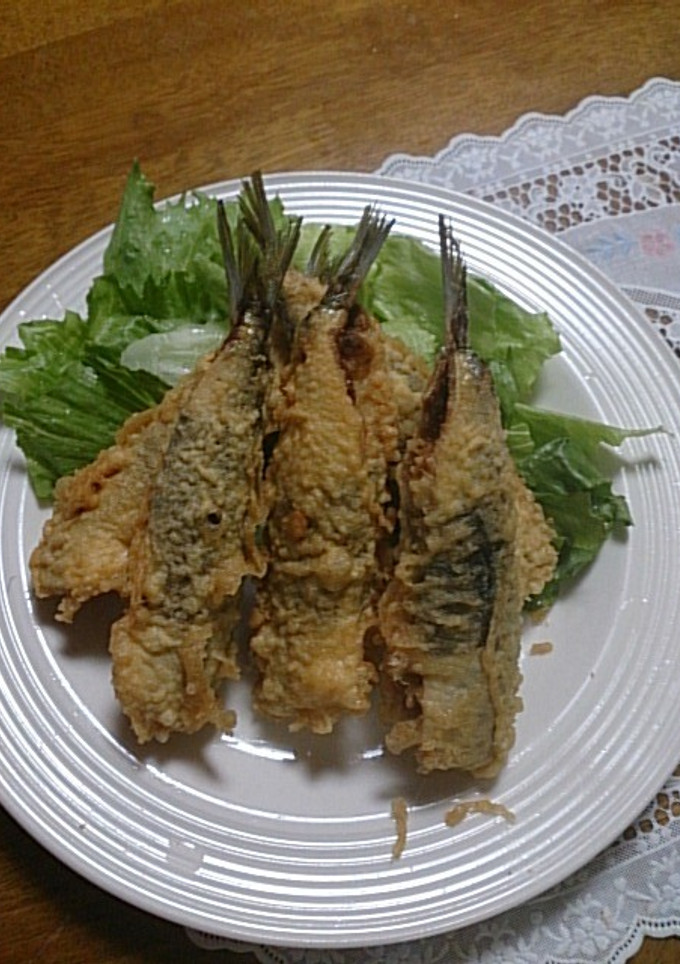 マイワシ梅しそ海苔巻き揚げ-レシピのメイン写真