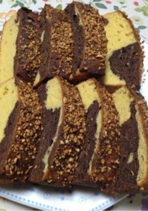 糖質制限 マーブルパウンドケーキ-レシピのメイン写真