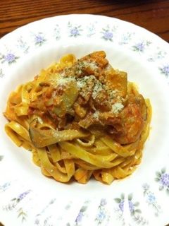 海老とエリンギのトマトクリームパスタ-レシピのメイン写真
