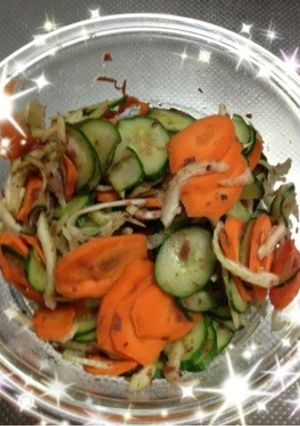 コストコ野菜で梅のさっぱりサラダ！-レシピのメイン写真