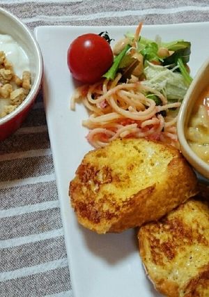 簡単カフェ風おかずフレンチトースト-レシピのメイン写真
