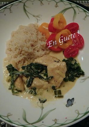 ∞スイス∞鶏肉クリーム煮・カレー風味-レシピのメイン写真