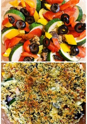 いわし缶とズッキーニの香草パン粉焼き-レシピのメイン写真