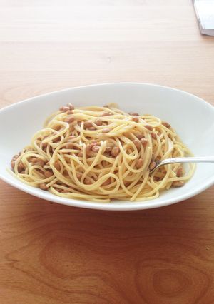 秘密はマヨ！シンプル納豆パスタ-レシピのメイン写真