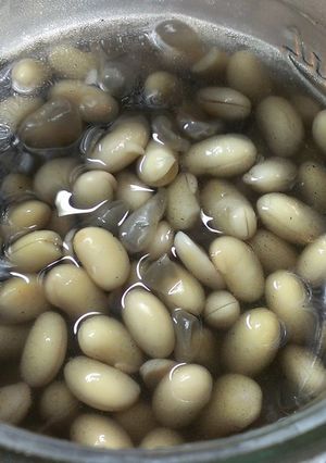 簡単!麻炭入りお豆の梅酢漬け-レシピのメイン写真