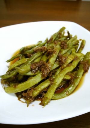 【簡単レシピ】インゲン豆のかつお節煮♪-レシピのメイン写真