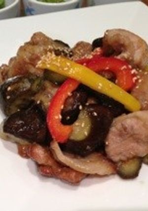 懐かしい味♬豚肉と茄子の甘辛炒め-レシピのメイン写真