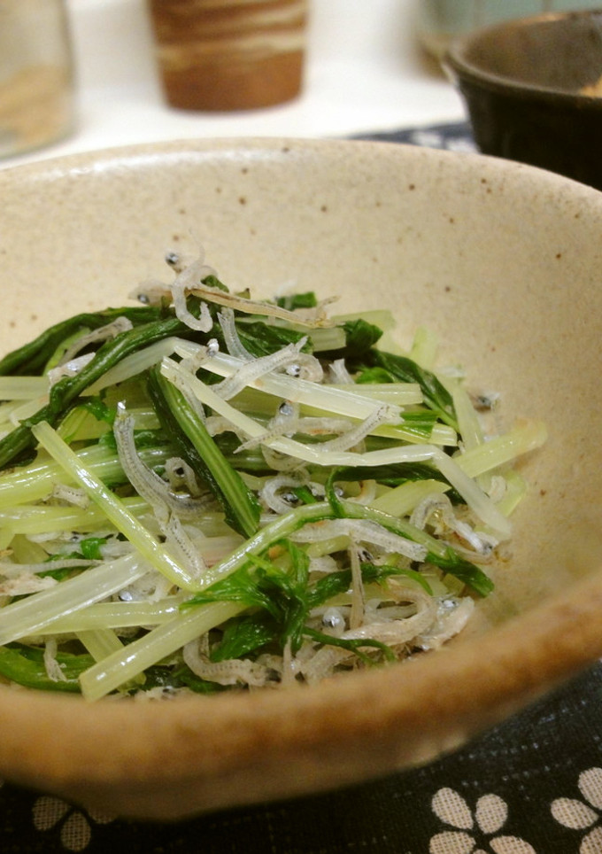 ＊おつまみに＊水菜とじゃこの和え物＊-レシピのメイン写真
