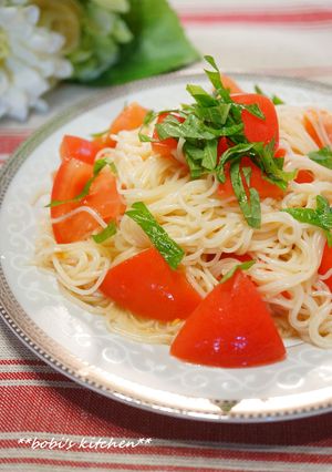 ビニール袋で混ぜ混ぜ*トマトそうめん*-レシピのメイン写真