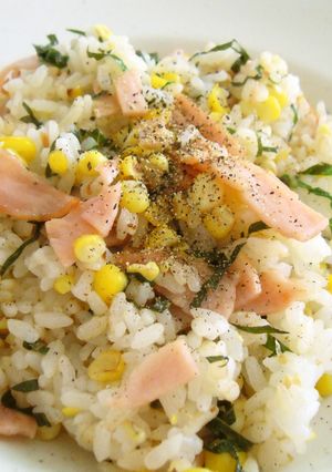 紫蘇マヨコーン炒飯-レシピのメイン写真