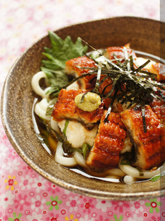 * 土曜の丑の日♥うなぎの山かけうどん♪-レシピのメイン写真