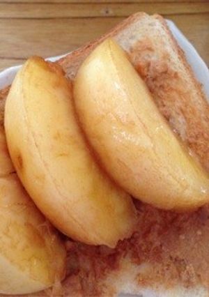 桃トースト-レシピのメイン写真