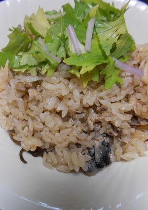 さばの水煮缶と塩昆布の炊き込みご飯-レシピのメイン写真