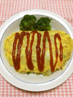 キャベツたっぷり☆えび入りオムレツ-レシピのメイン写真